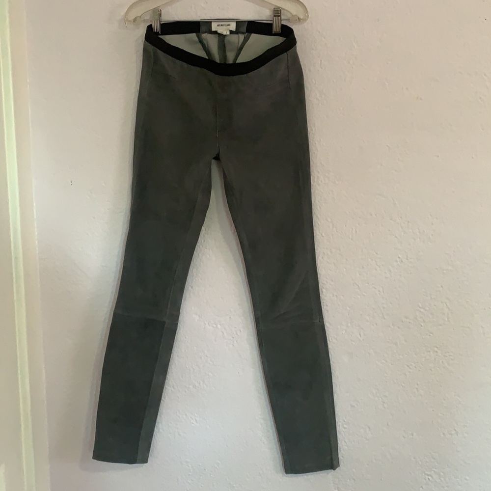 Helmut Lang Lamb Leather Suede Leggings